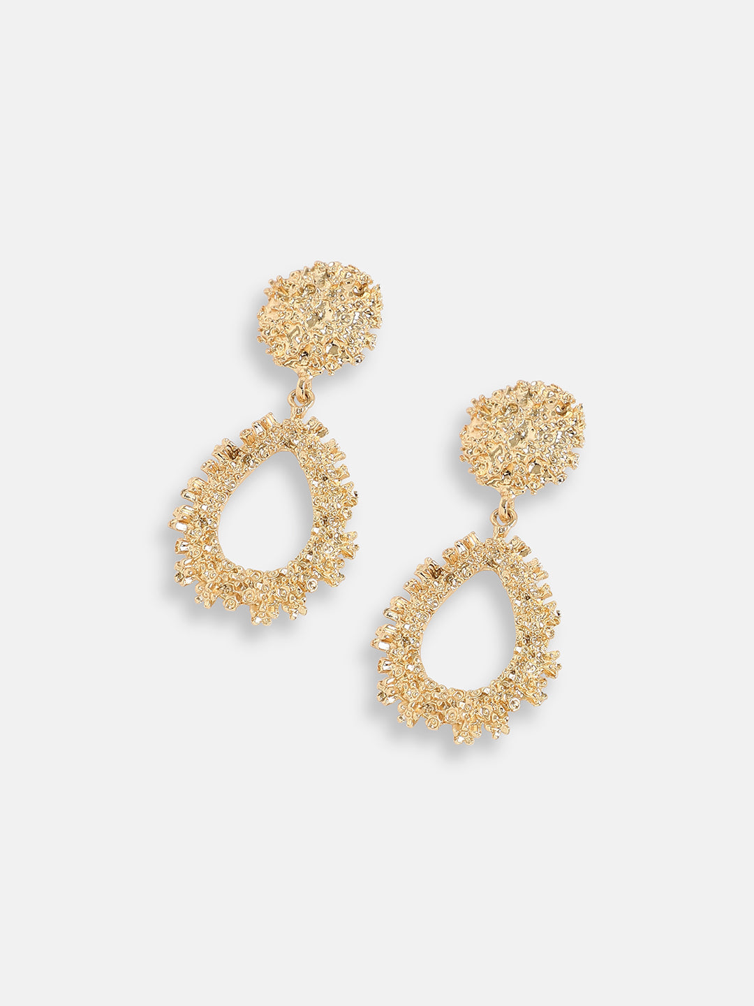 GOLD PLATED PARTY DESIGNER DROP EARRING FOR WOMEN