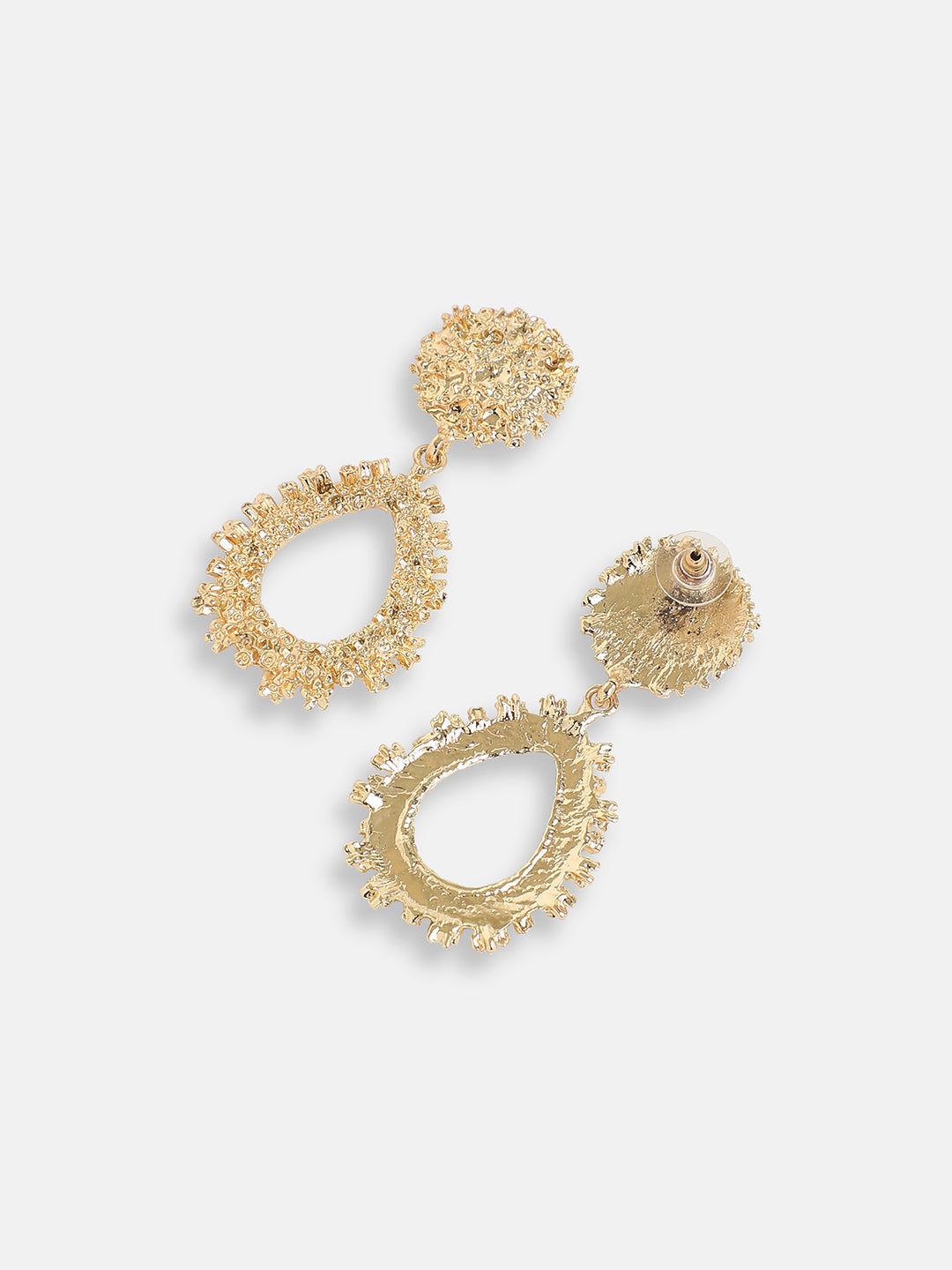 GOLD PLATED PARTY DESIGNER DROP EARRING FOR WOMEN
