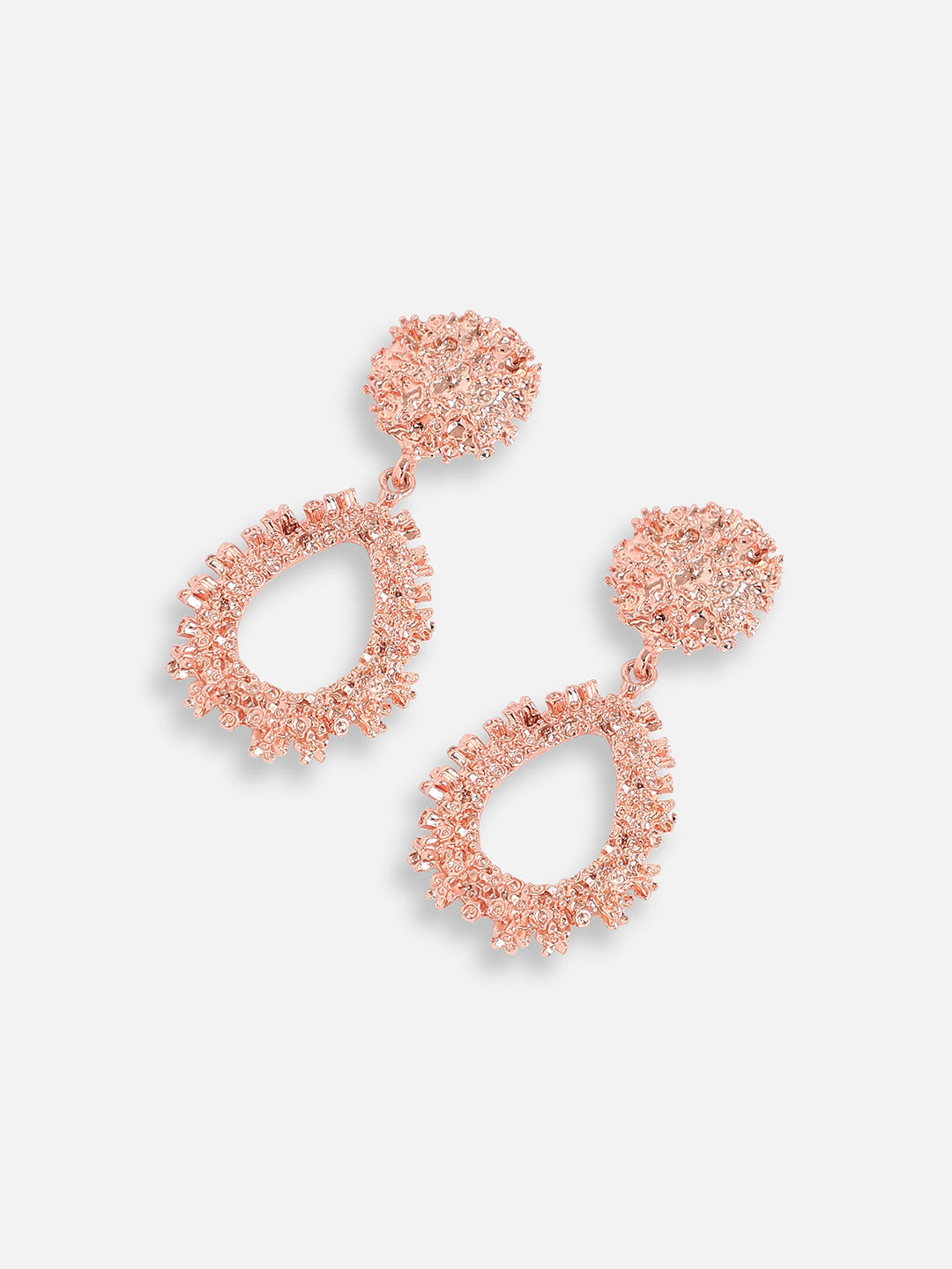 ROSE GOLD PLATED PARTY DESIGNER DROP EARRING FOR WOMEN