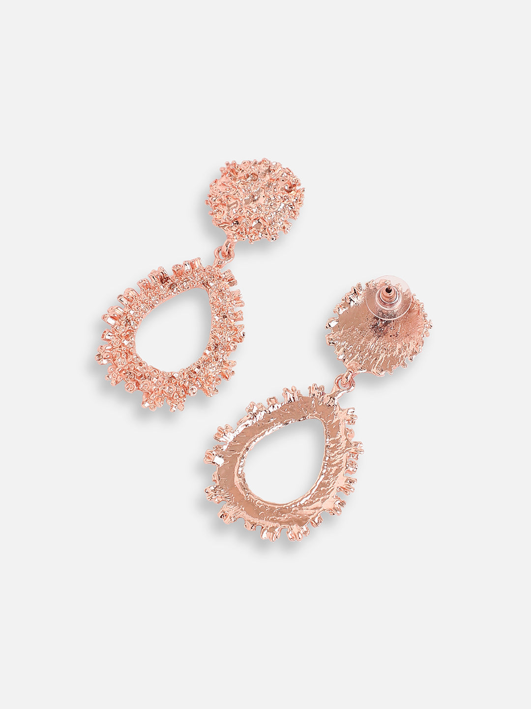 ROSE GOLD PLATED PARTY DESIGNER DROP EARRING FOR WOMEN