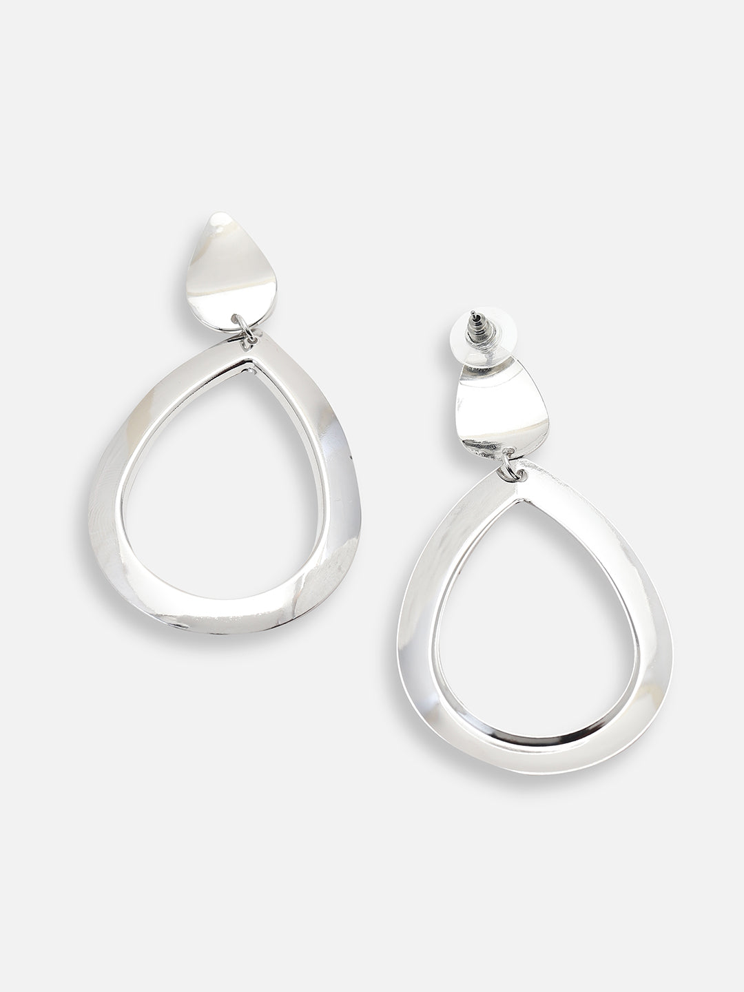 SILVER PLATED PARTY DESIGNER DROP EARRING FOR WOMEN