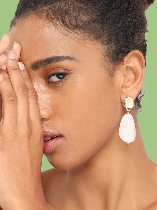 GOLD PLATED PARTY DESIGNER DROP EARRING FOR WOMEN