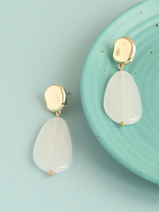 GOLD PLATED PARTY DESIGNER DROP EARRING FOR WOMEN