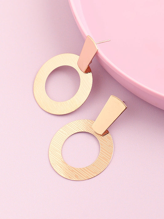 GOLD PLATED PARTY DESIGNER DROP EARRING FOR WOMEN