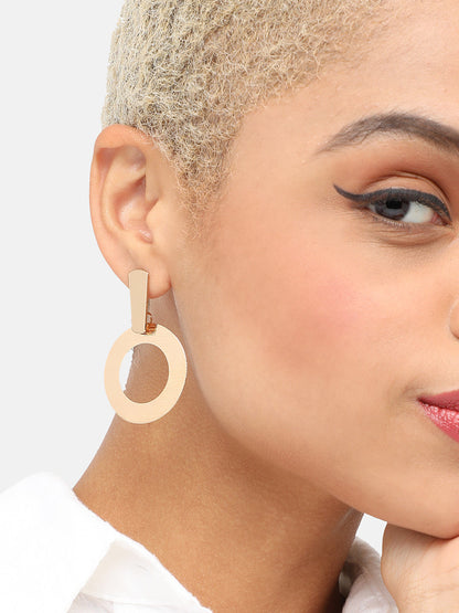 GOLD PLATED PARTY DESIGNER DROP EARRING FOR WOMEN