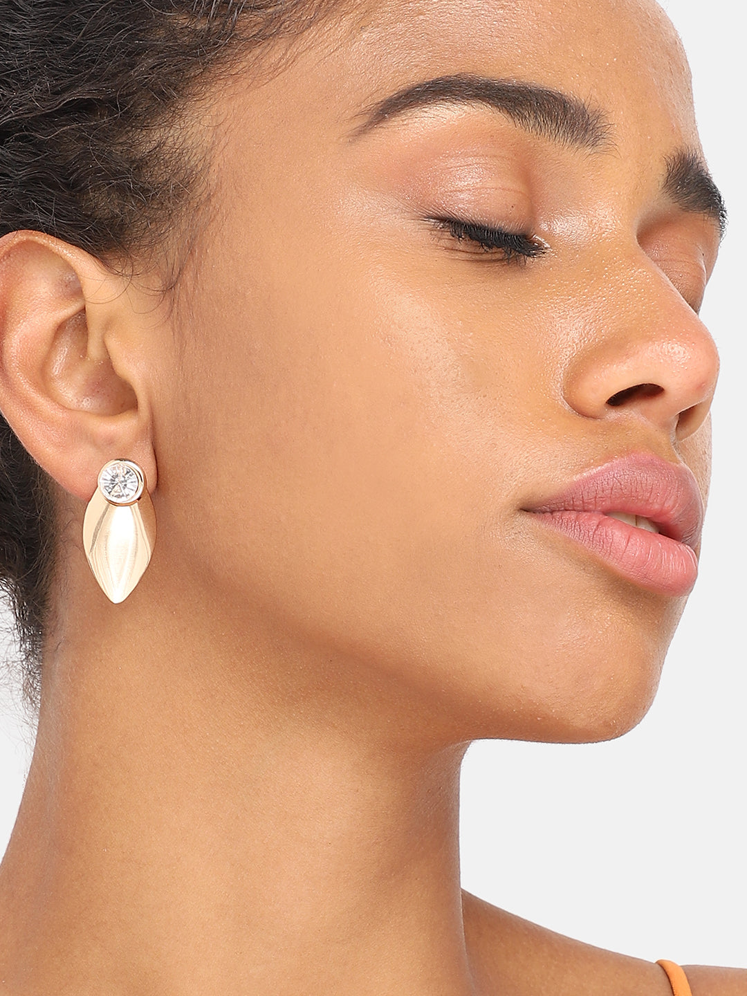 GOLD PLATED PARTY DESIGNER DROP EARRING FOR WOMEN