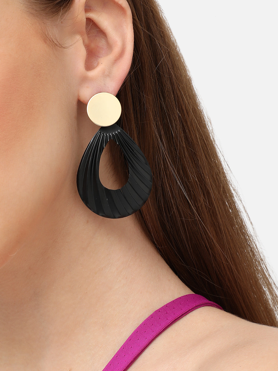 GOLD PLATED PARTY DESIGNER DROP EARRING FOR WOMEN