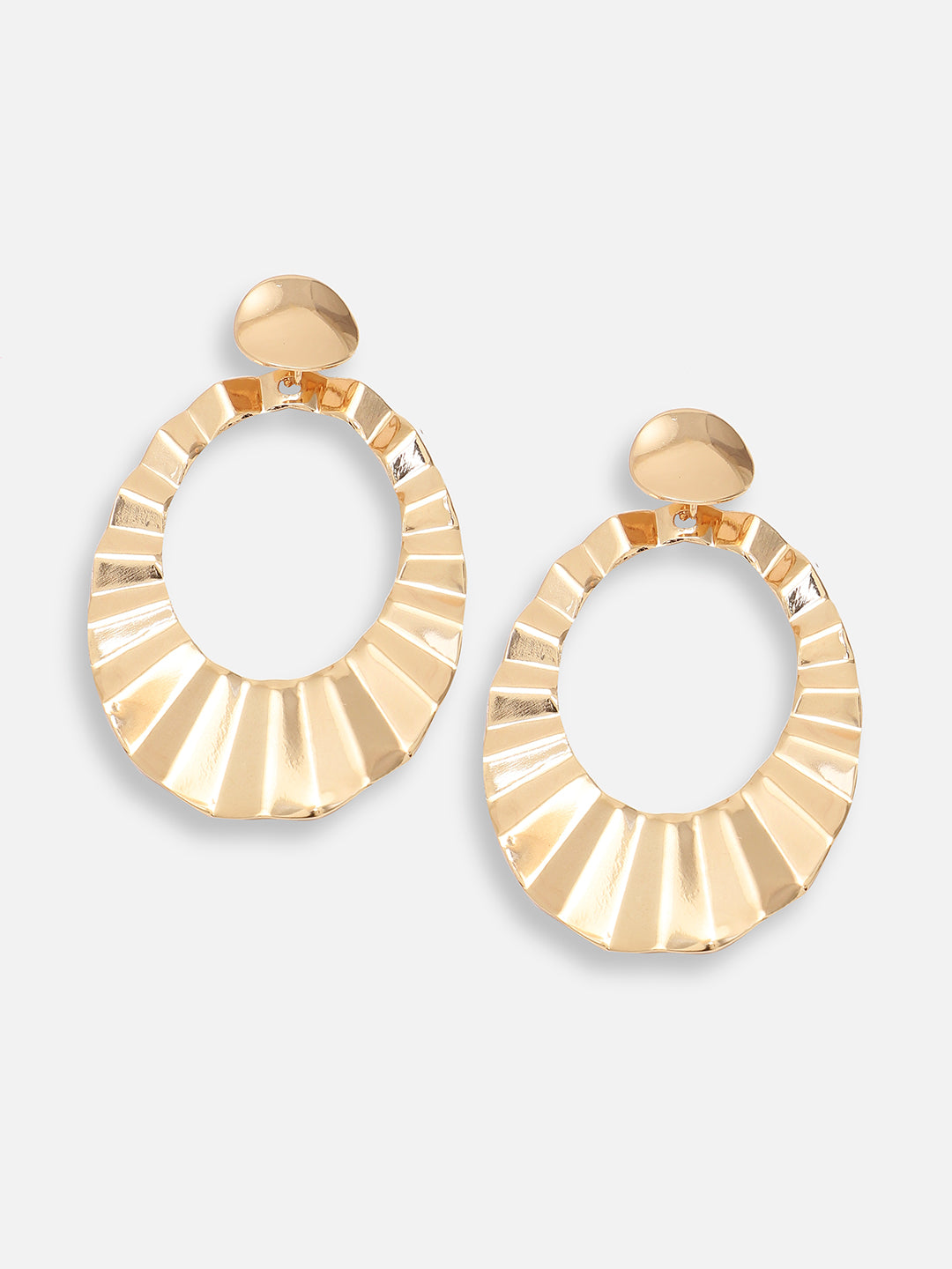 GOLD PLATED PARTY DESIGNER DROP EARRING FOR WOMEN