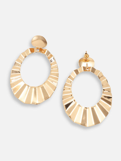 GOLD PLATED PARTY DESIGNER DROP EARRING FOR WOMEN