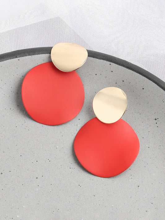 GOLD PLATED PARTY DESIGNER DROP EARRING FOR WOMEN
