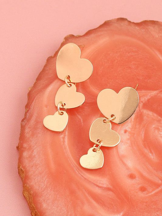 GOLD PLATED PARTY DESIGNER DROP EARRING FOR WOMEN