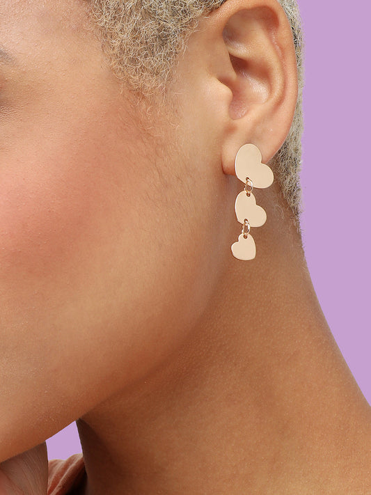 GOLD PLATED PARTY DESIGNER DROP EARRING FOR WOMEN
