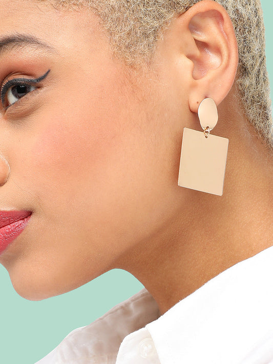 GOLD PLATED PARTY DESIGNER DROP EARRING FOR WOMEN