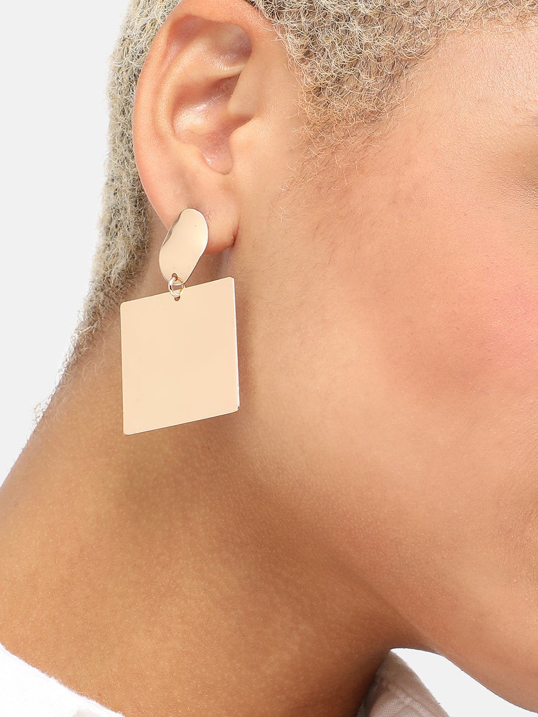 GOLD PLATED PARTY DESIGNER DROP EARRING FOR WOMEN