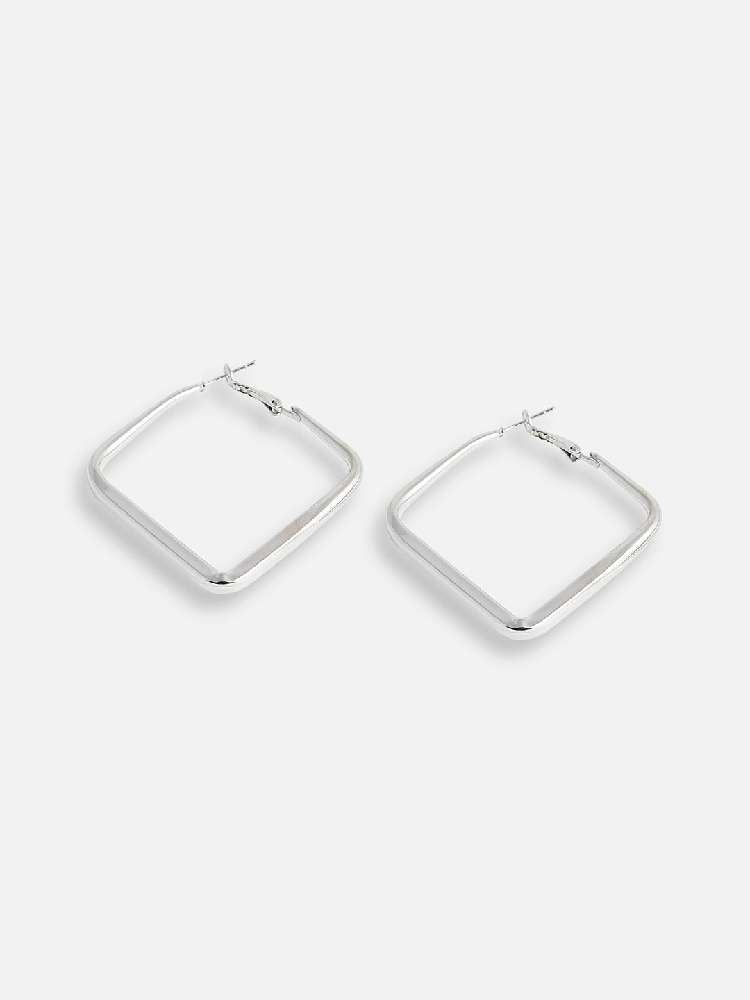SILVER PLATED PARTY DESIGNER HOOP EARRING FOR WOMEN