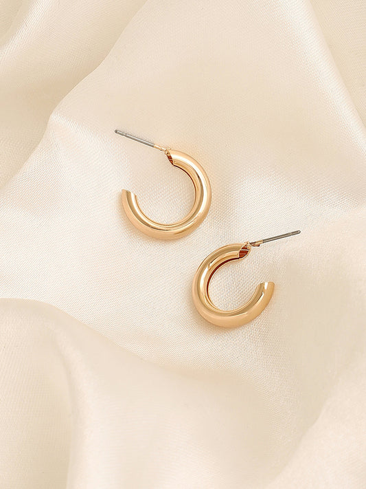 GOLD PLATED PARTY DESIGNER HOOP EARRING FOR WOMEN