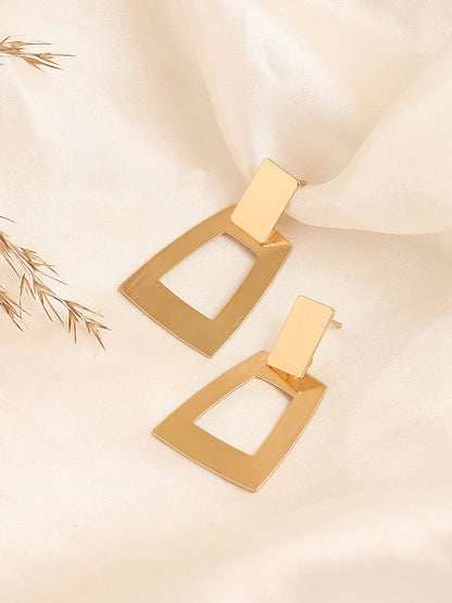 GOLD PLATED PARTY DESIGNER DROP EARRING FOR WOMEN