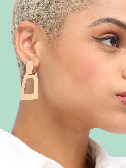 GOLD PLATED PARTY DESIGNER DROP EARRING FOR WOMEN