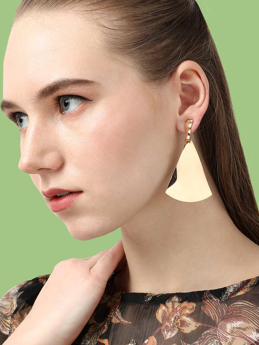 GOLD PLATED PARTY DESIGNER DROP EARRING FOR WOMEN