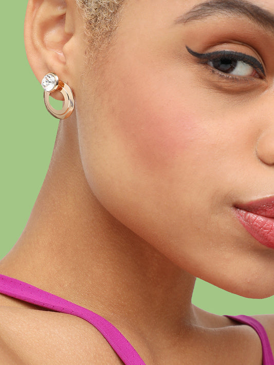 GOLD PLATED PARTY DESIGNER DROP EARRING FOR WOMEN