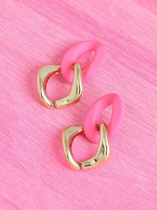 GOLD PLATED PARTY DESIGNER DROP EARRING FOR WOMEN