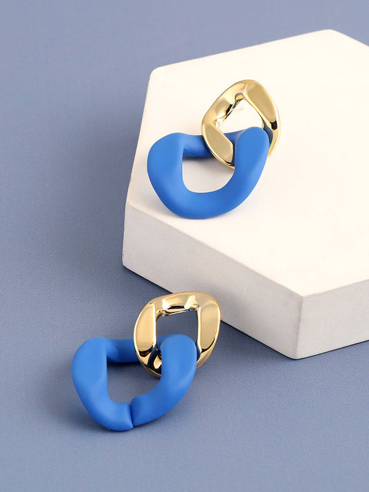 GOLD PLATED PARTY DESIGNER DROP EARRING FOR WOMEN