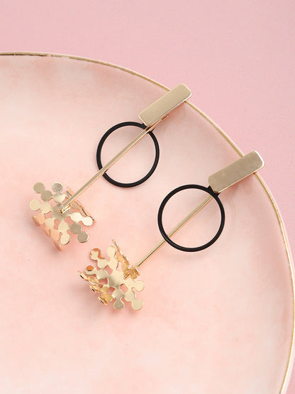 GOLD PLATED PARTY DESIGNER DROP EARRING FOR WOMEN