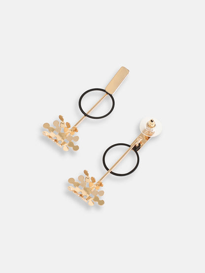 GOLD PLATED PARTY DESIGNER DROP EARRING FOR WOMEN