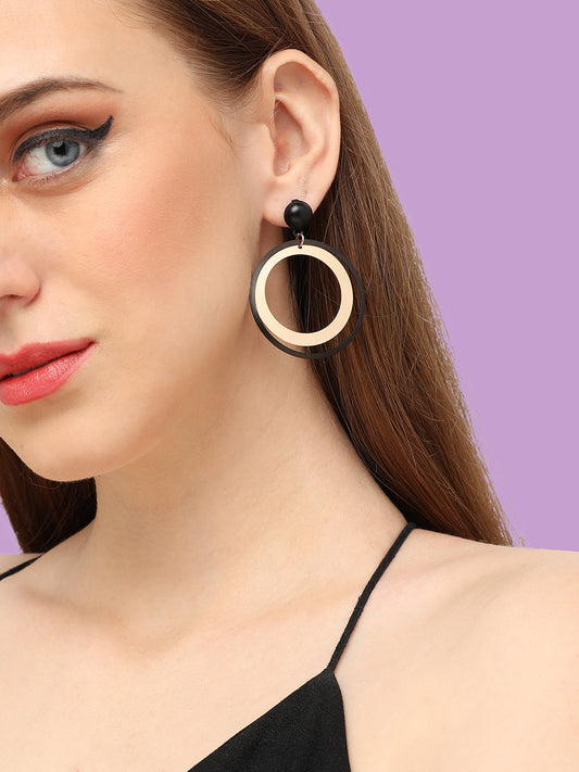 GOLD PLATED PARTY DESIGNER DROP EARRING FOR WOMEN