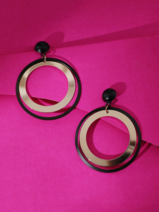 GOLD PLATED PARTY DESIGNER DROP EARRING FOR WOMEN