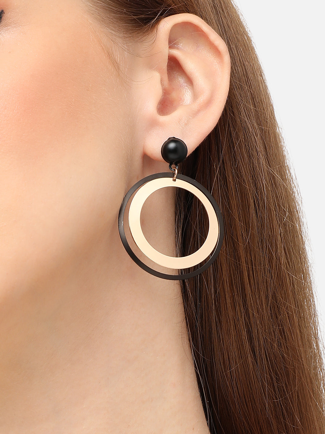 GOLD PLATED PARTY DESIGNER DROP EARRING FOR WOMEN