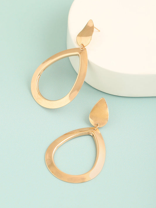 GOLD PLATED PARTY DESIGNER DROP EARRING FOR WOMEN