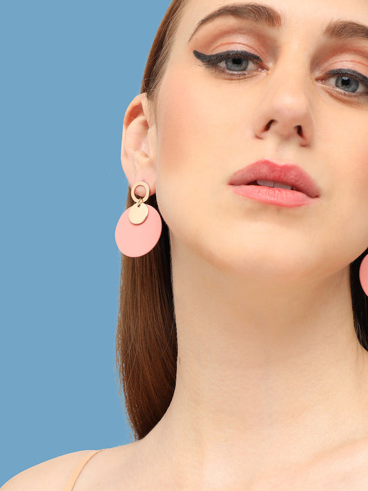 GOLD PLATED PARTY DESIGNER DROP EARRING FOR WOMEN