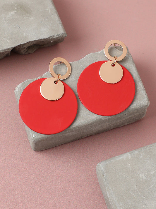 GOLD PLATED PARTY DESIGNER DROP EARRING FOR WOMEN