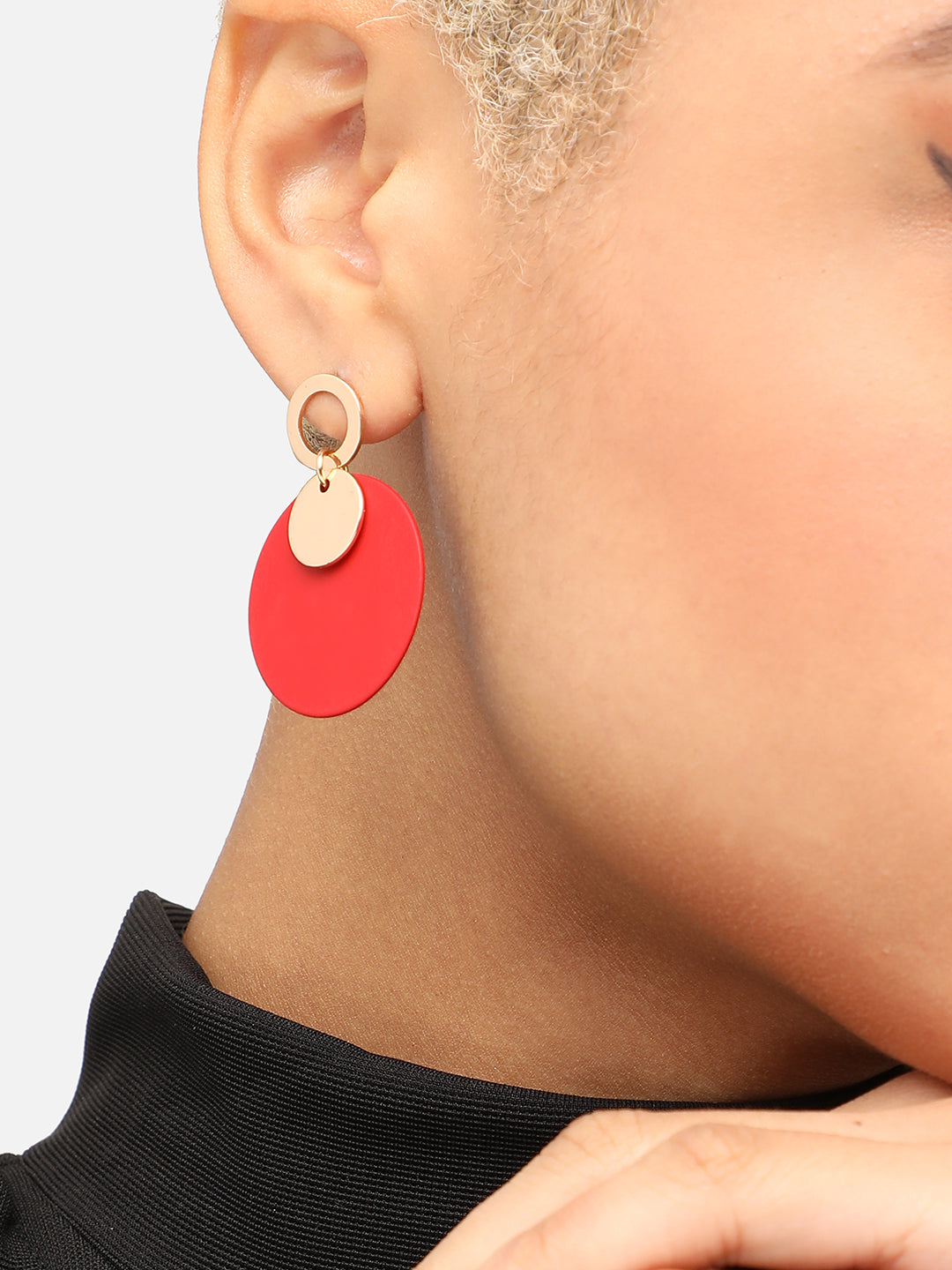 GOLD PLATED PARTY DESIGNER DROP EARRING FOR WOMEN