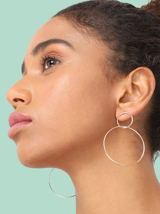 GOLD PLATED PARTY DESIGNER DROP EARRING FOR WOMEN