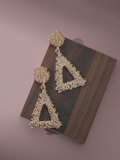 GOLD PLATED PARTY DESIGNER DROP EARRING FOR WOMEN