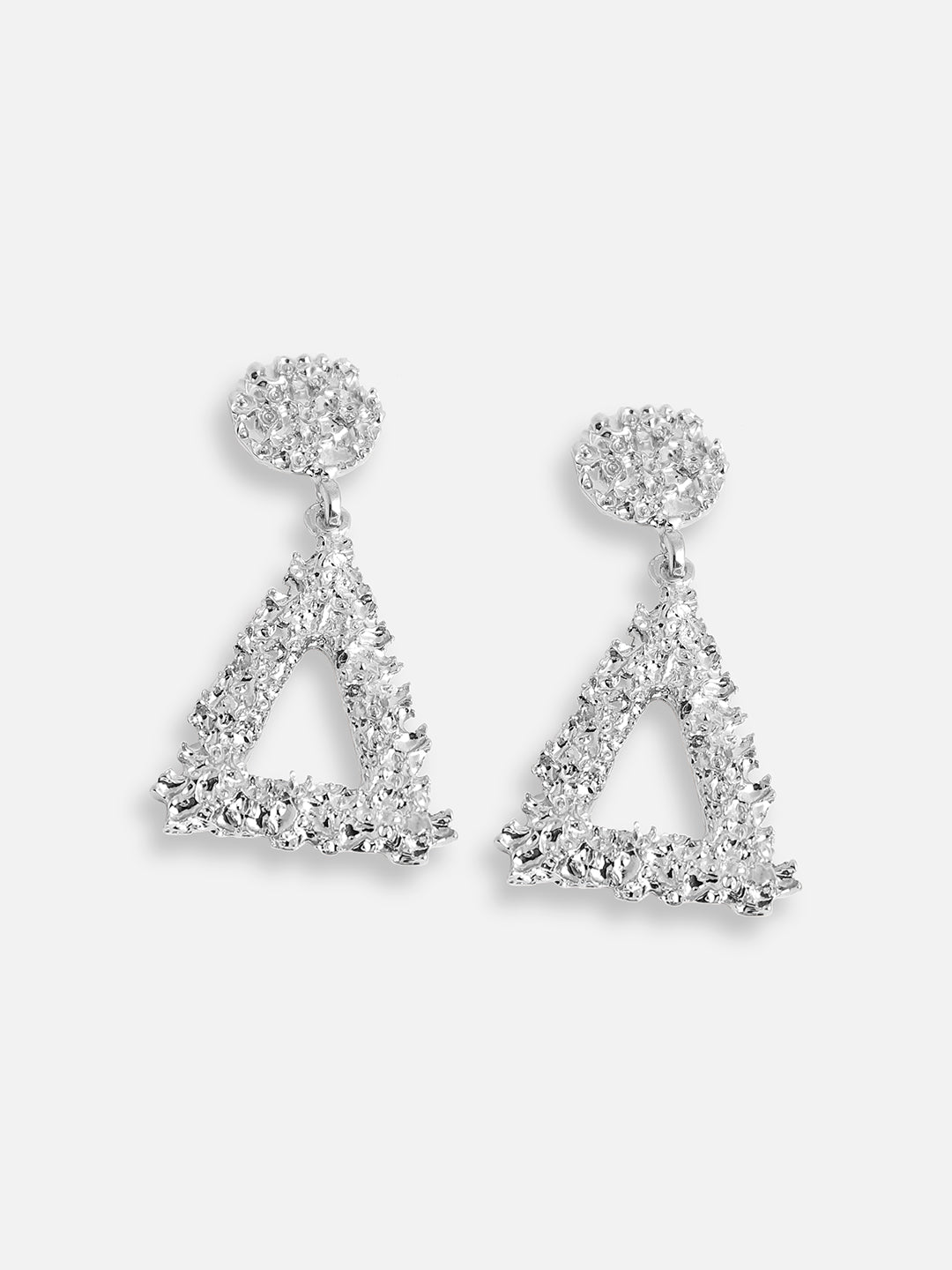 SILVER PLATED PARTY DESIGNER DROP EARRING FOR WOMEN