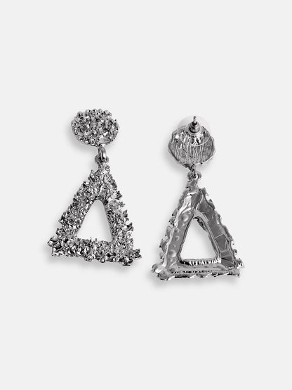 SILVER PLATED PARTY DESIGNER DROP EARRING FOR WOMEN