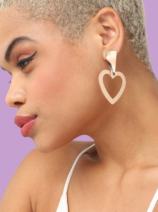 GOLD PLATED PARTY DESIGNER DROP EARRING FOR WOMEN