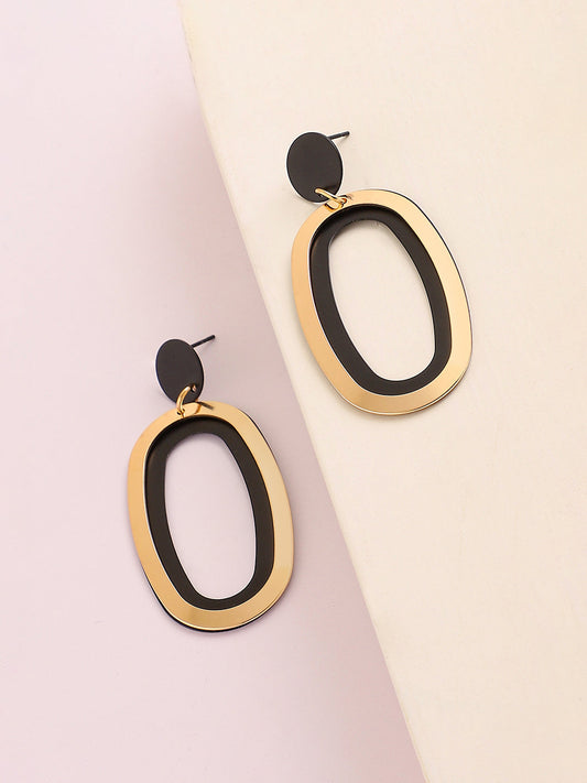 GOLD PLATED PARTY DESIGNER DROP EARRING FOR WOMEN