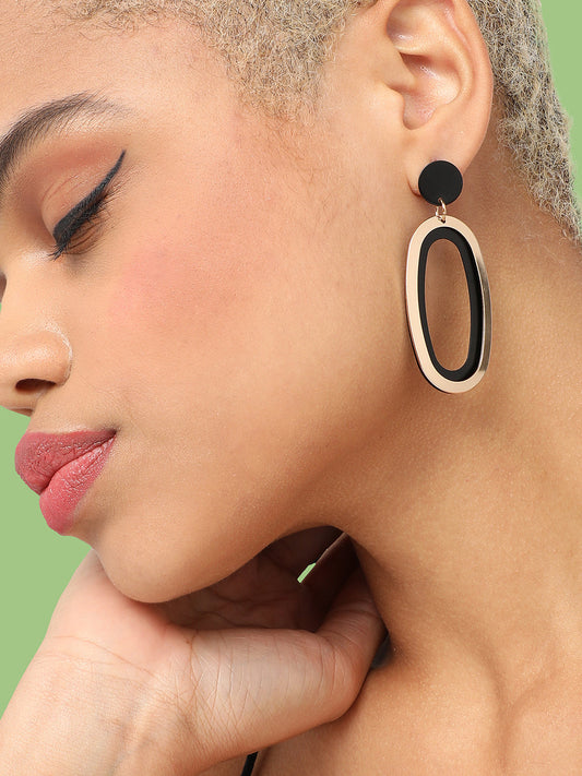 GOLD PLATED PARTY DESIGNER DROP EARRING FOR WOMEN
