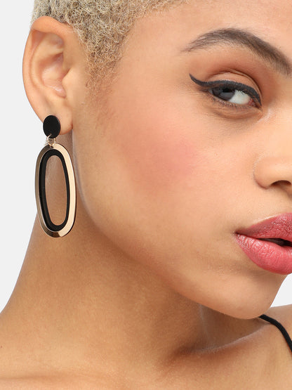GOLD PLATED PARTY DESIGNER DROP EARRING FOR WOMEN
