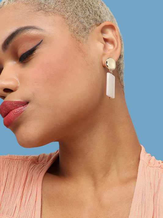 GOLD PLATED PARTY DESIGNER DROP EARRING FOR WOMEN