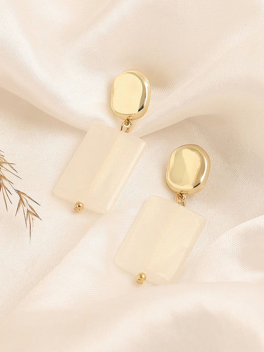 GOLD PLATED PARTY DESIGNER DROP EARRING FOR WOMEN