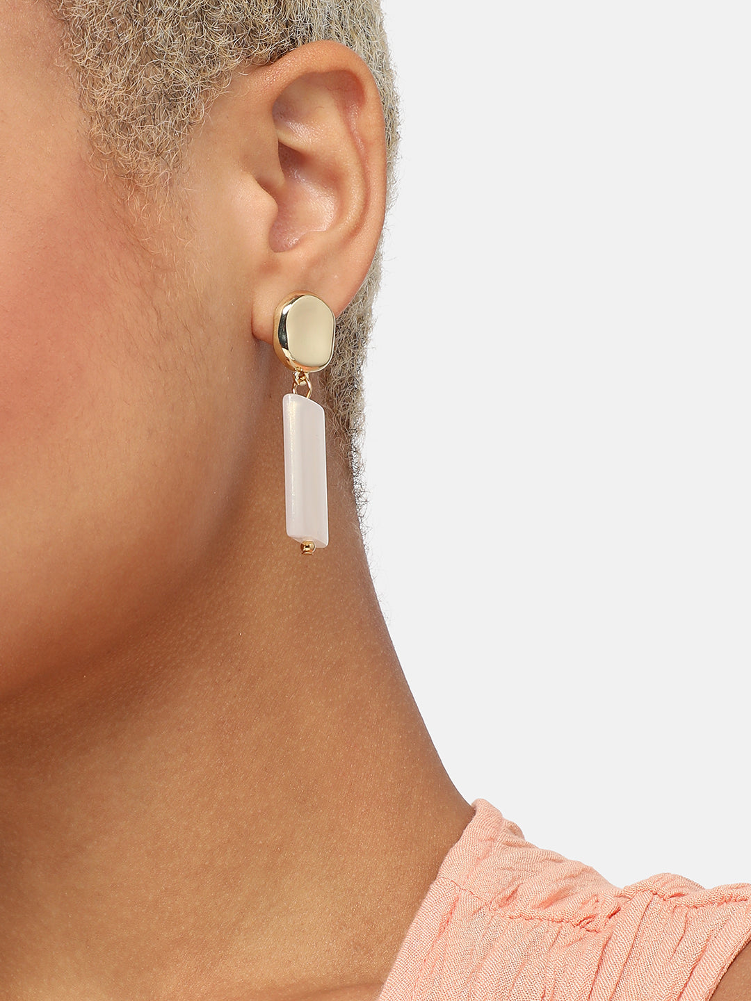 GOLD PLATED PARTY DESIGNER DROP EARRING FOR WOMEN