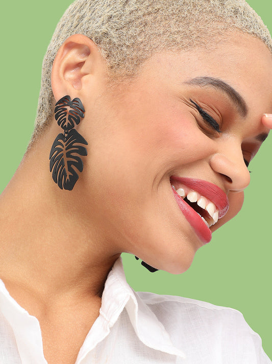 SILVER PLATED PARTY DESIGNER DROP EARRING FOR WOMEN