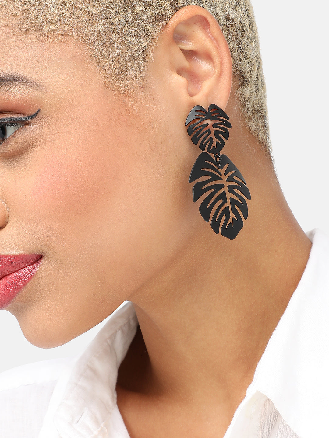 SILVER PLATED PARTY DESIGNER DROP EARRING FOR WOMEN