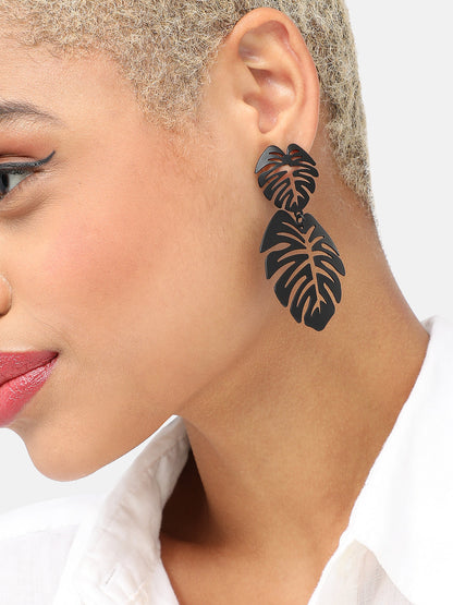 SILVER PLATED PARTY DESIGNER DROP EARRING FOR WOMEN