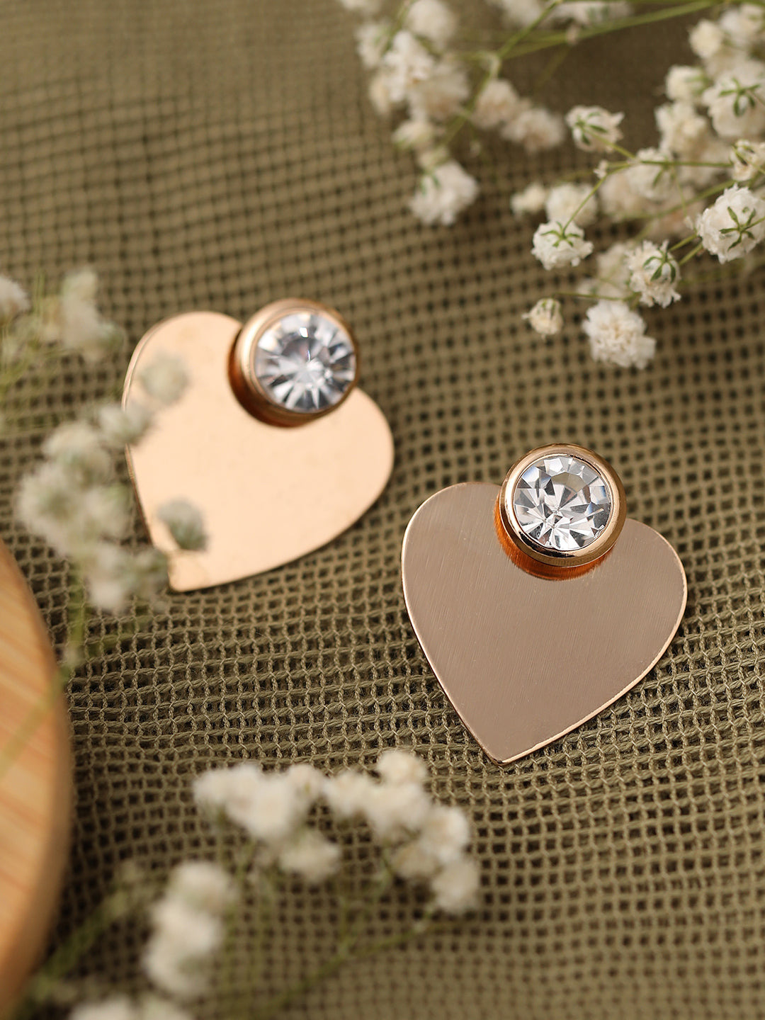 GOLD PLATED PARTY DESIGNER STONE DROP EARRING FOR WOMEN